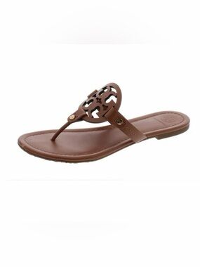 Tory Burch Brown Leather Logo Thong Sandal
Made in Brazil
